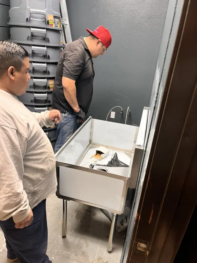 Commercial plumbing and sink installation in Schepps Corners